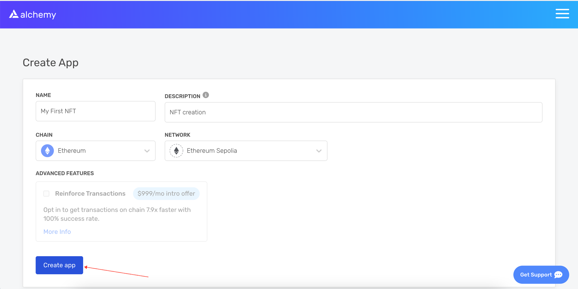 Configure e publique seu aplicativo
